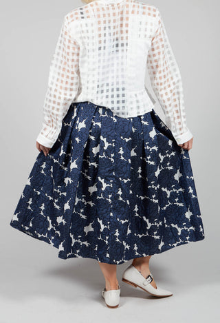 Abey Skirt in Floral Blue