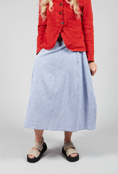 Jola Skirt in Blue Stripes