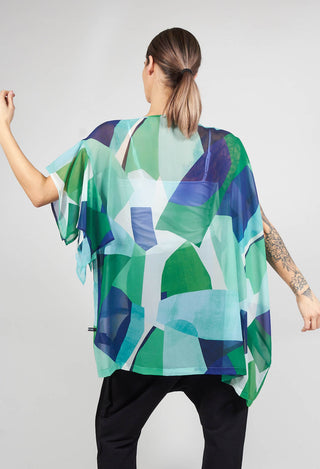 Reni Blouse in Blue Green