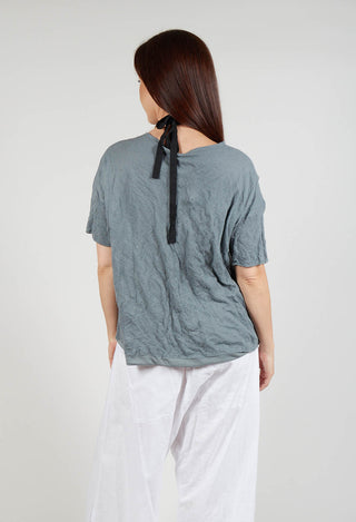 Short Sleeved Jumper in Grey