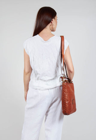 Round Neck Vest in White