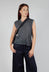 Linen Cotton Vest in Grey