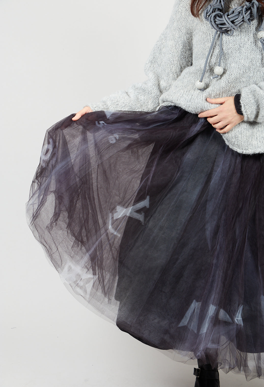 Go Netted Skirt in Black