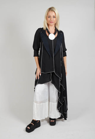 Asymmetric Layered Dress in Black