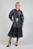 Taffeta Button Through Dress in Anthracite