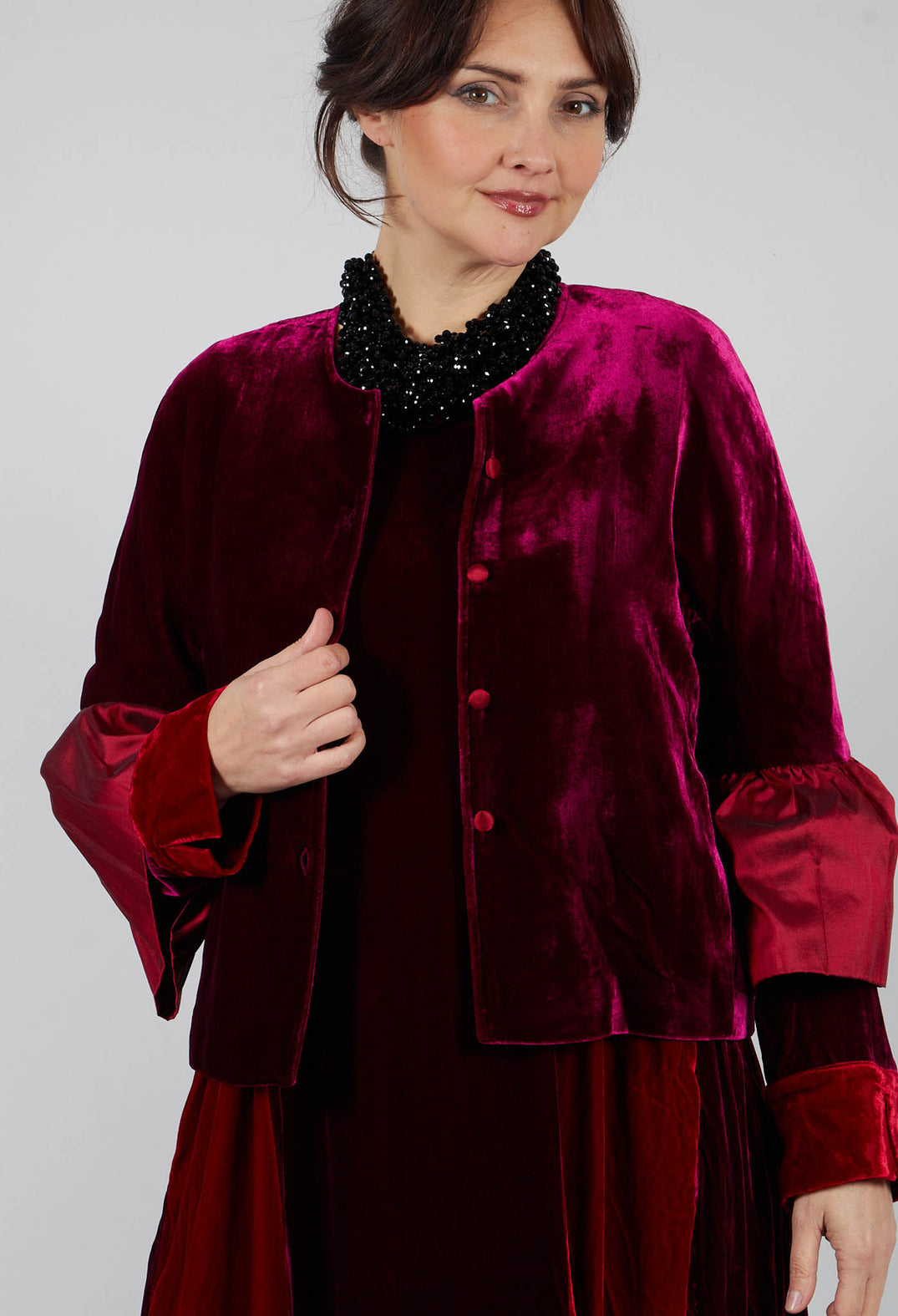 Audrey Coat in Bordeaux