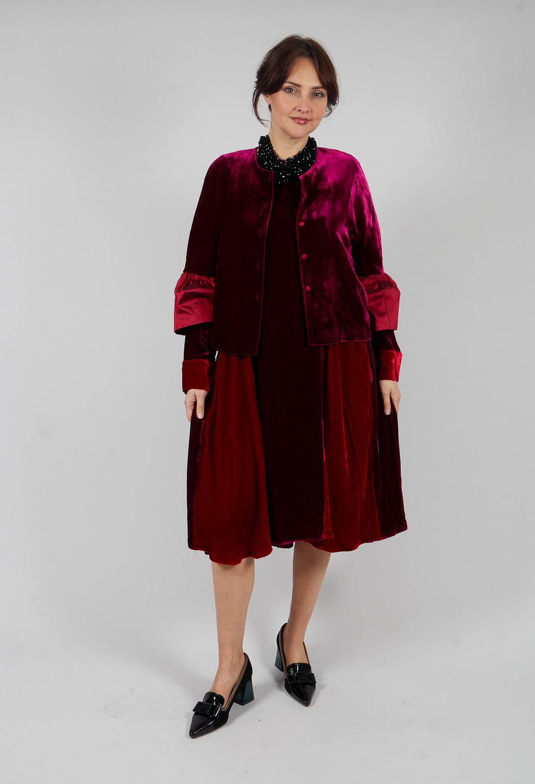 Audrey Coat in Bordeaux