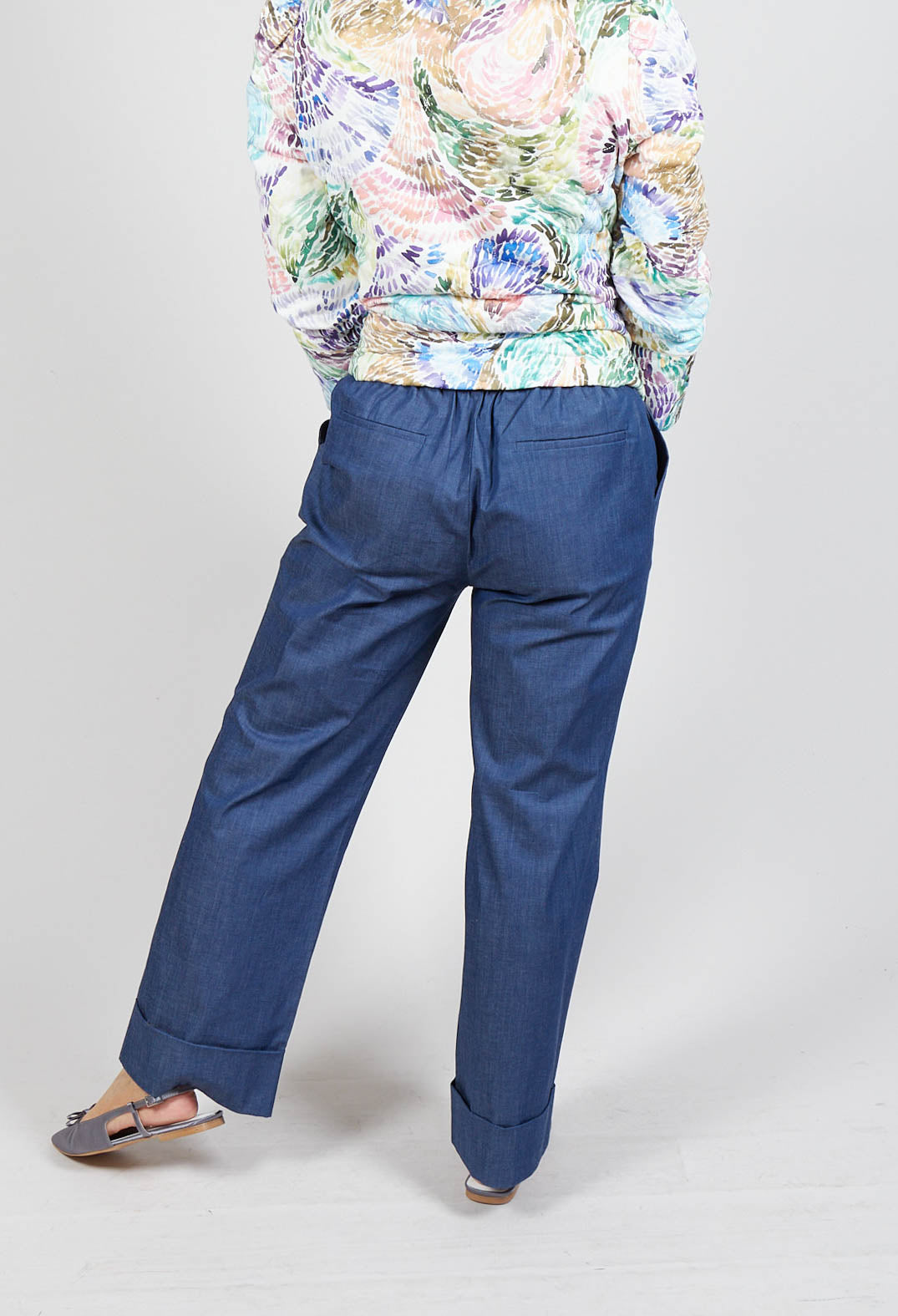 Mika Trousers in Chambray Blue