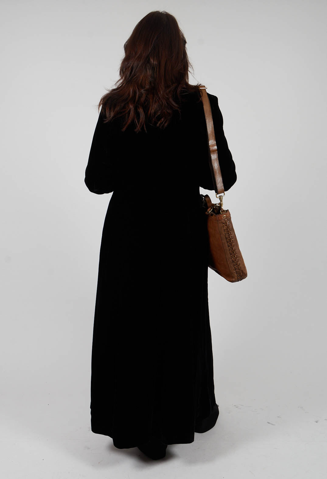 Classic Lux Velvet Coat in Black