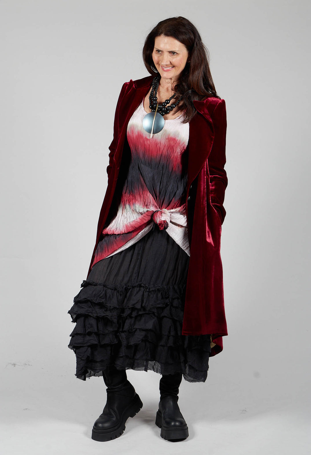 Grundgehn Dress in Ideal Red