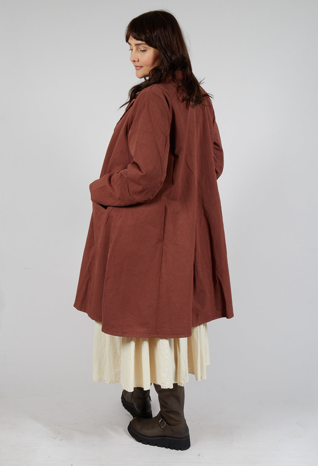 Cliquid Coat in Mudcloth