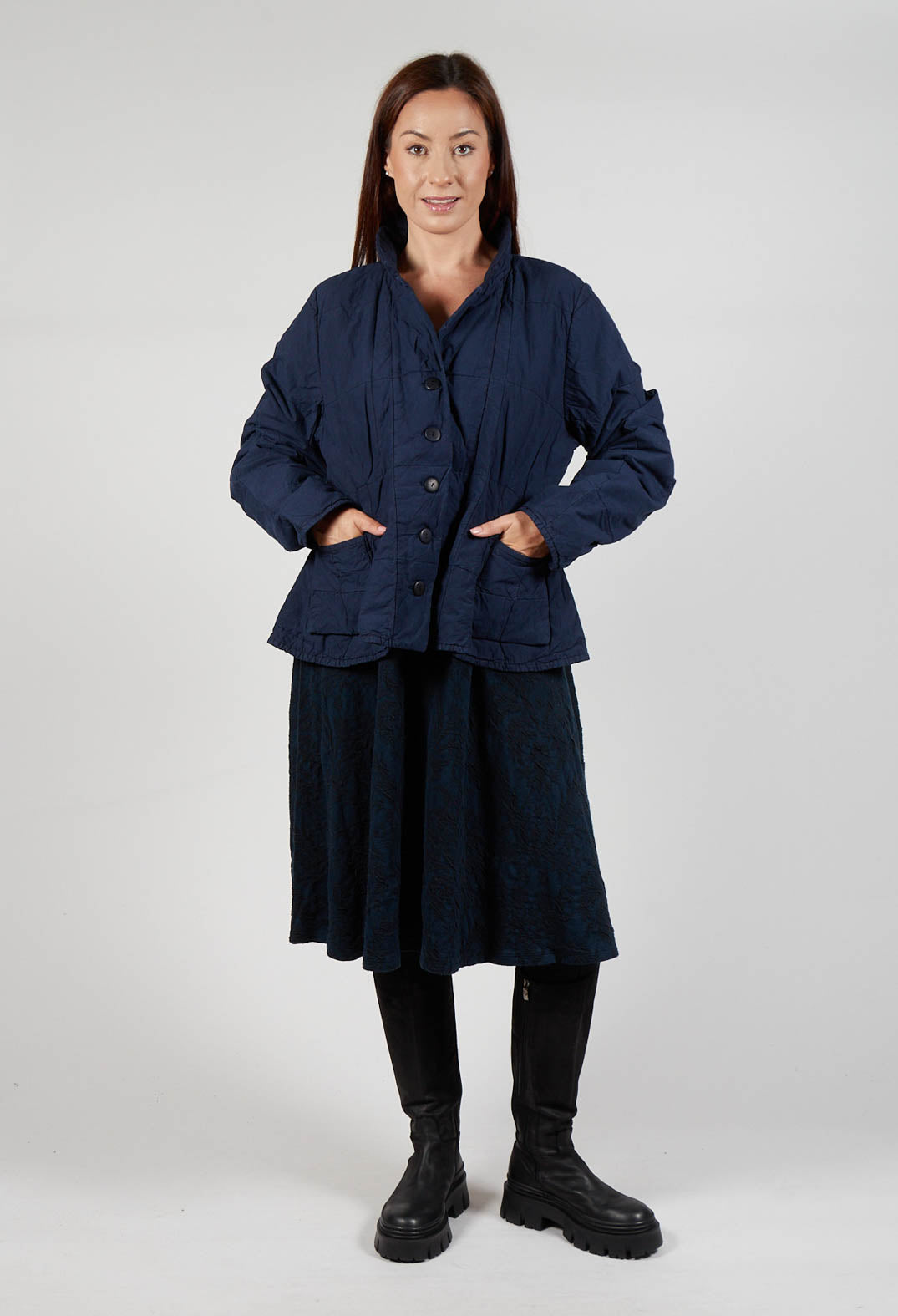 Goldselt Jacket in Nacht Blue