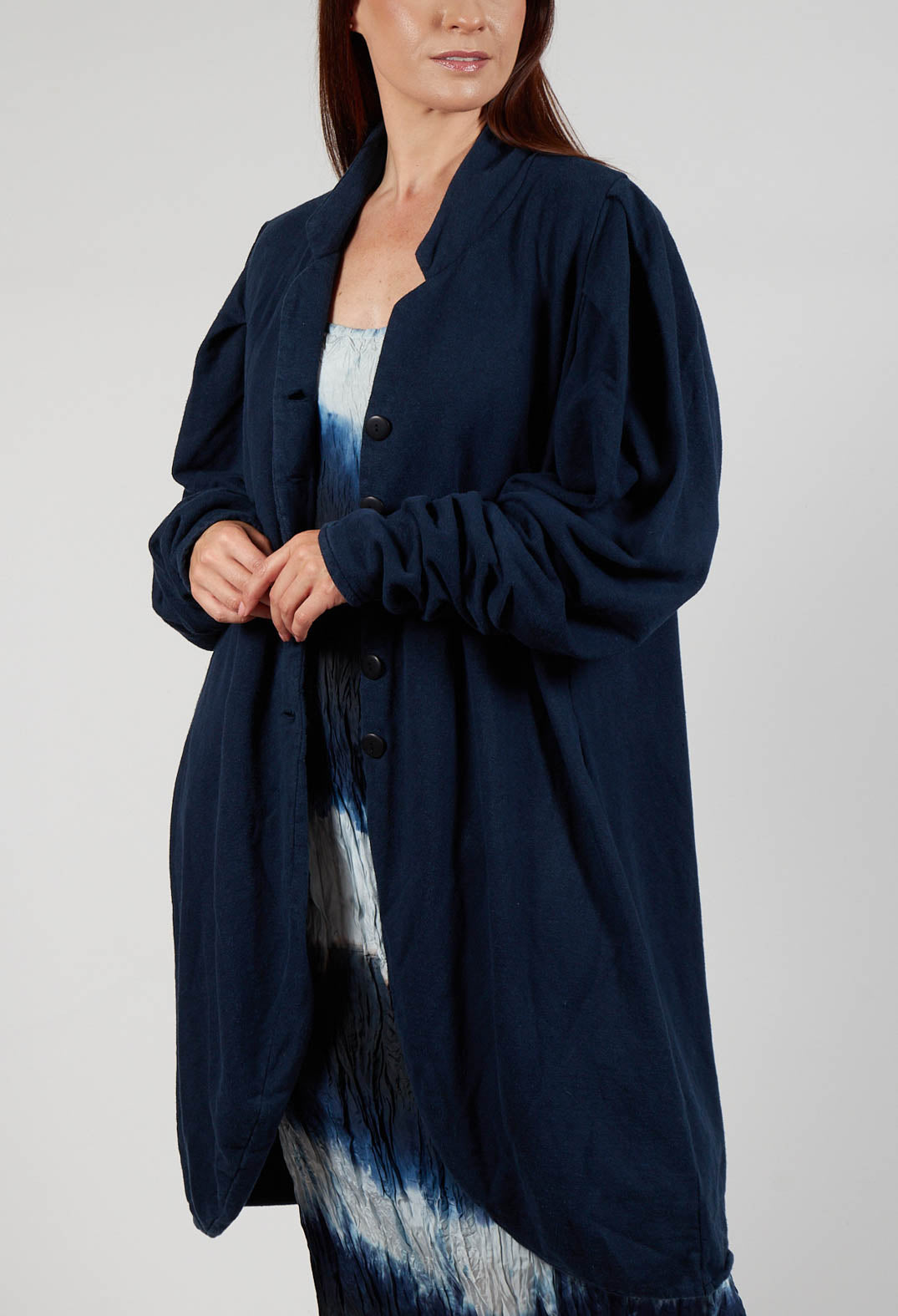 Hennadel Coat in Nacht Blue