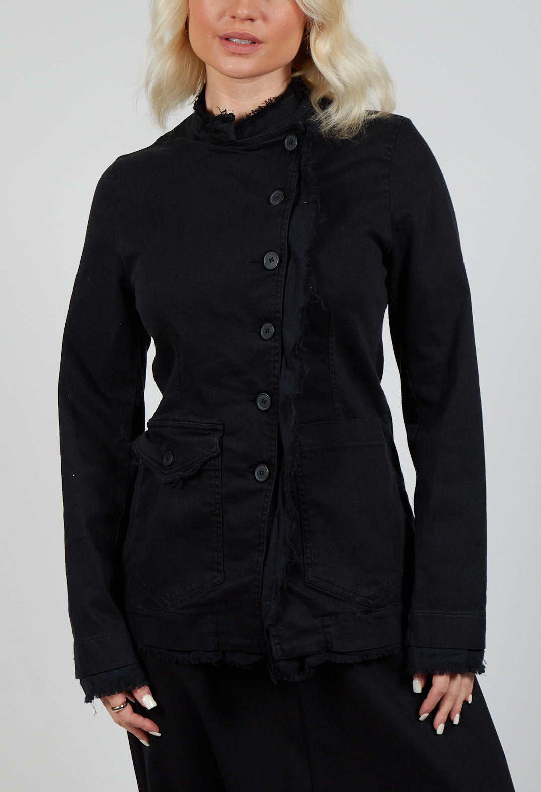 Asymmetric Jacket in Black