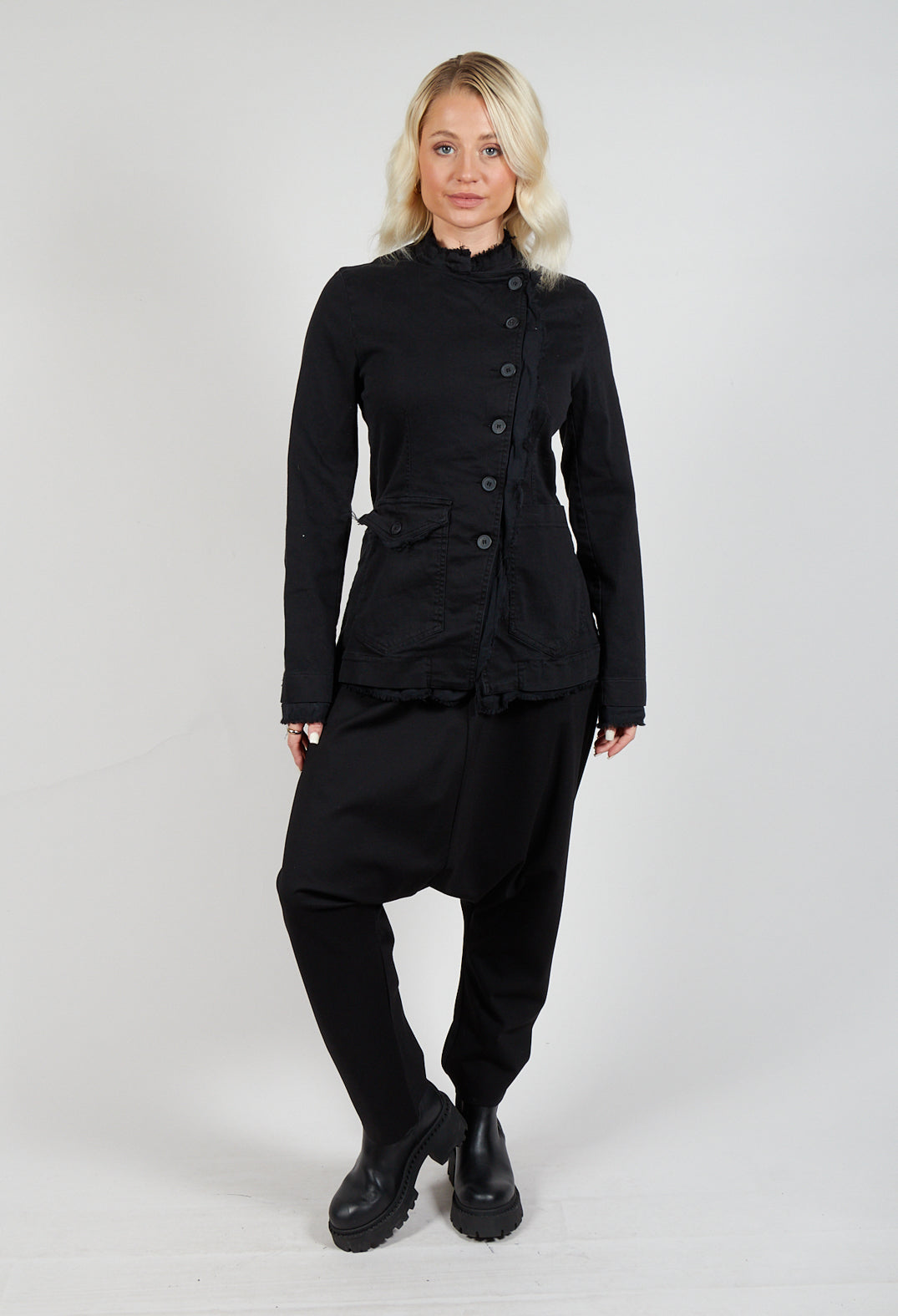 Asymmetric Jacket in Black