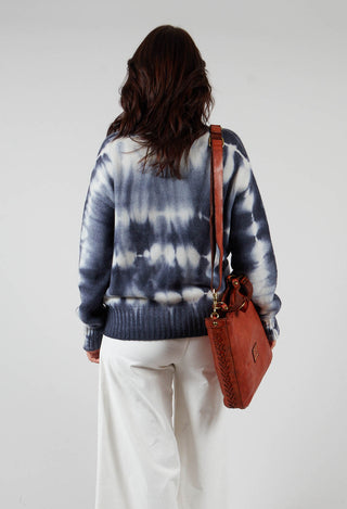 High Neck Jumper in Navy