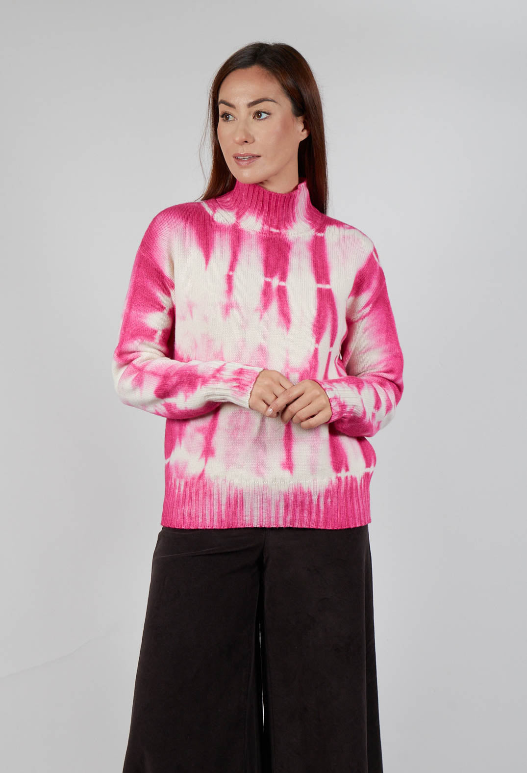 High Neck Jumper in Pink