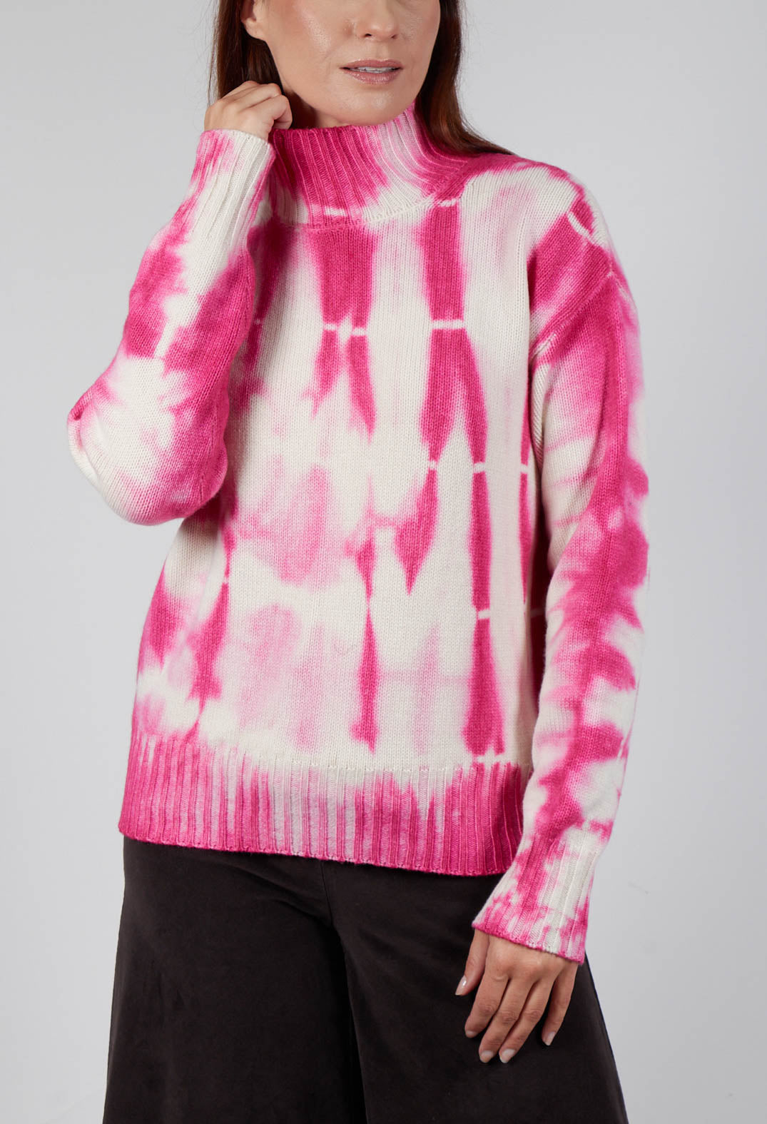 High Neck Jumper in Pink