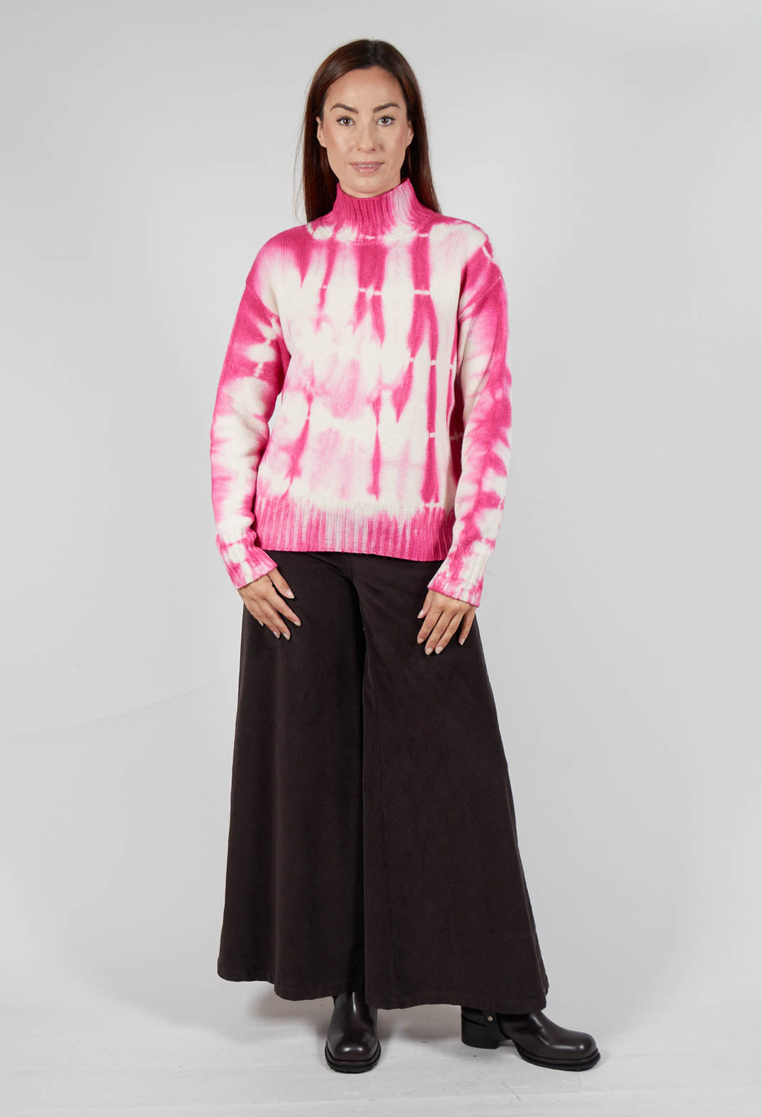 High Neck Jumper in Pink