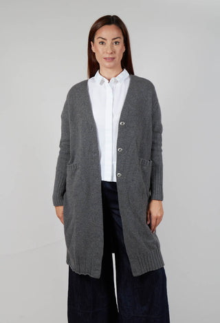 Long Cardigan in Grey