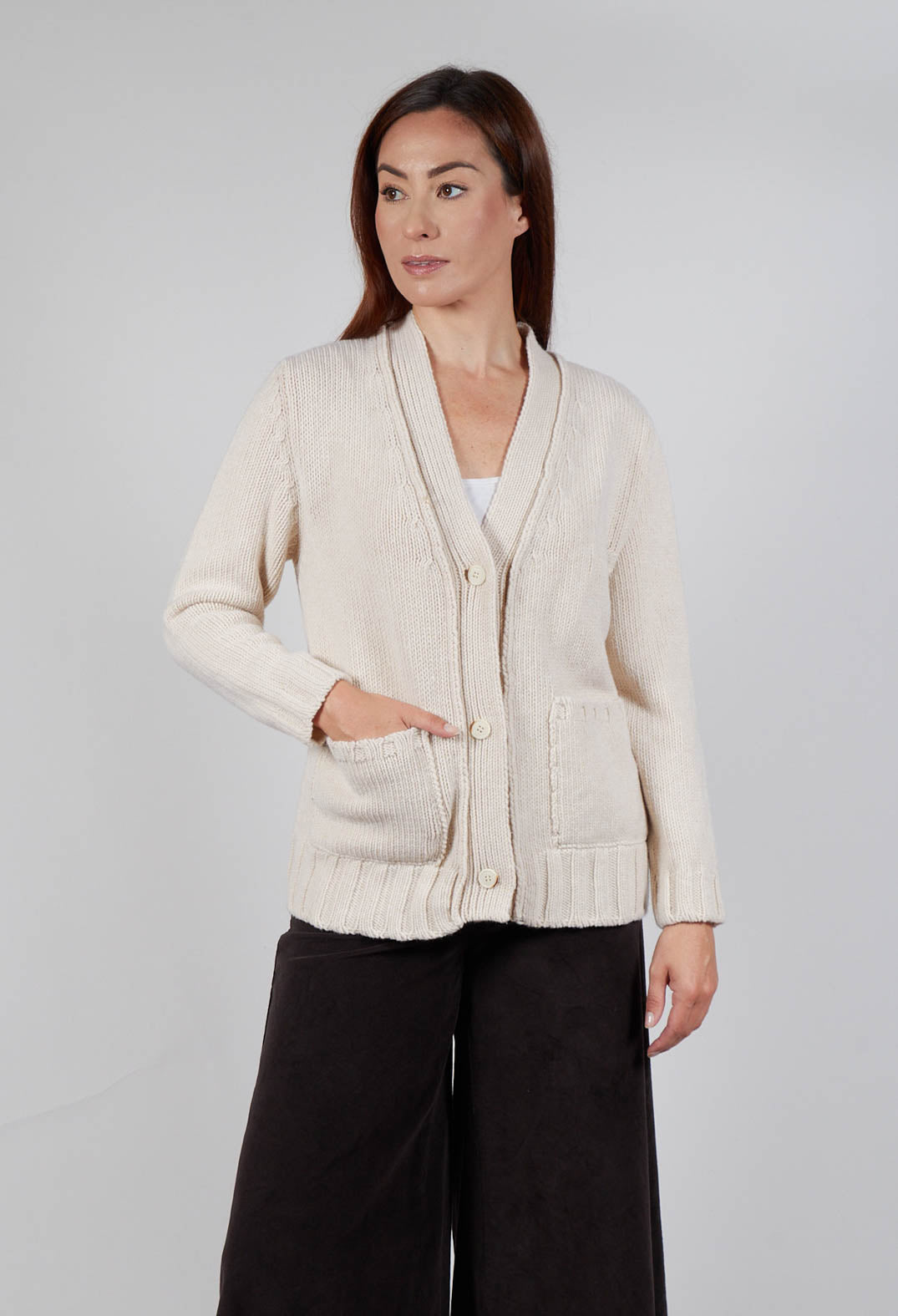 Cardigan in Natural