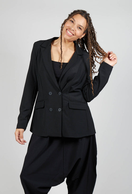 Two Row Jacket in Black