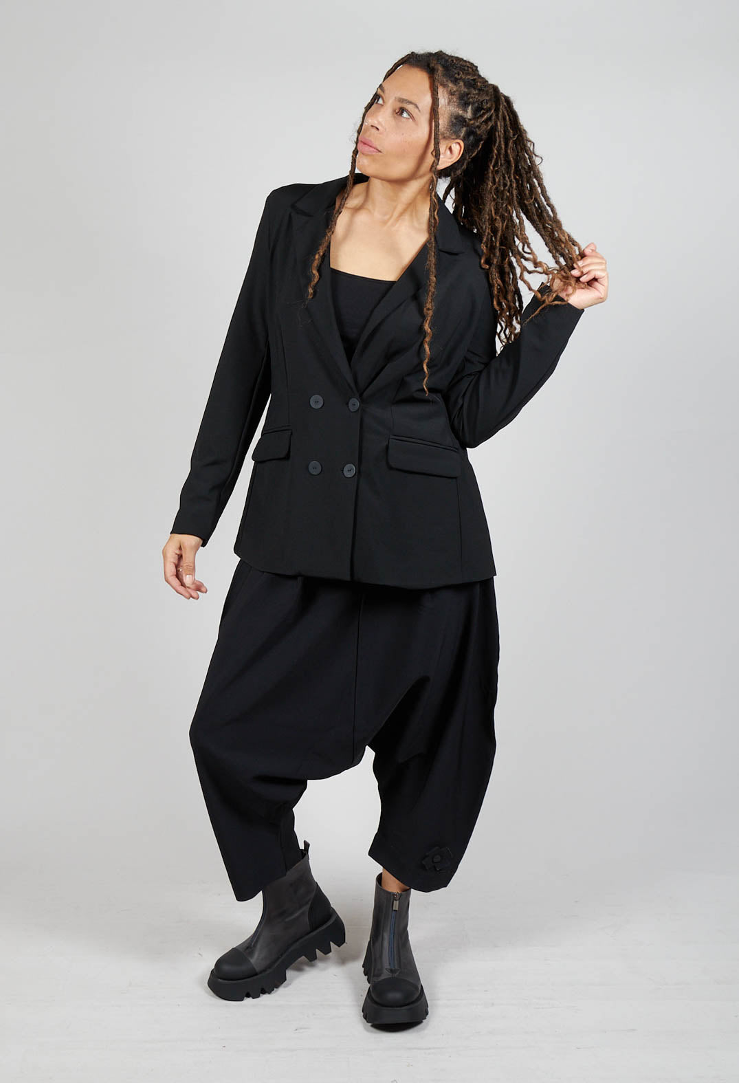 Two Row Jacket in Black