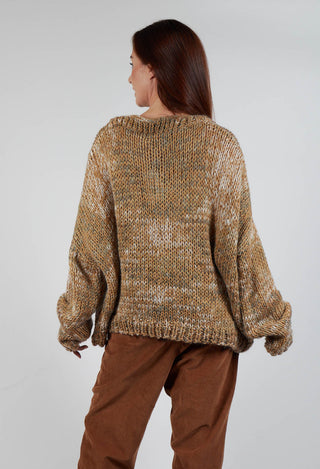 Loose Knit Jumper in Original Green