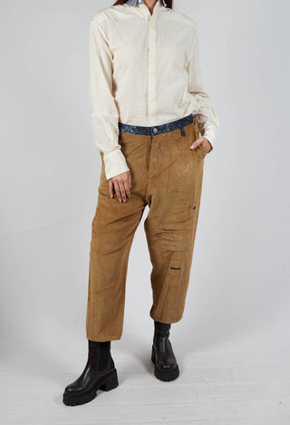 Corduroy Utility Trousers in Original Brown