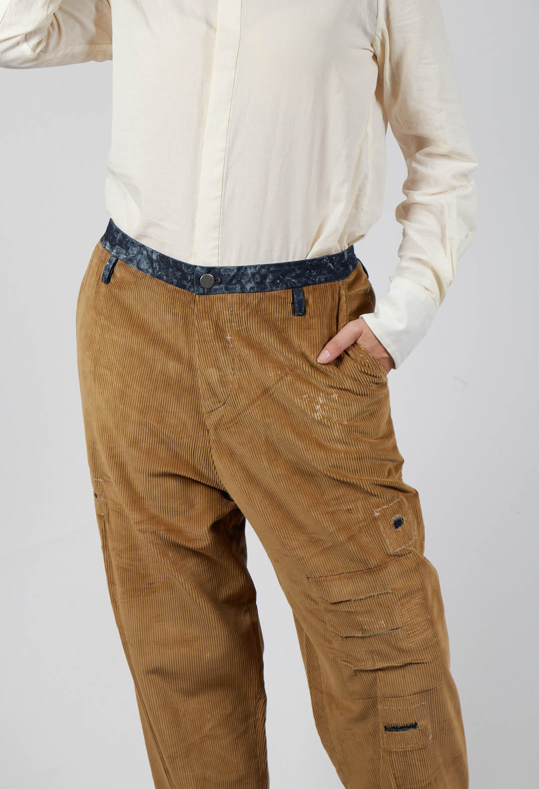 Corduroy Utility Trousers in Original Brown