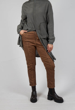 Bleached Jean Trousers in Brown