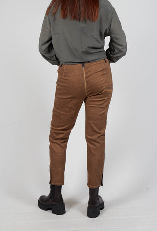 Bleached Jean Trousers in Brown