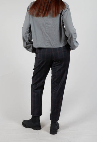 Stitch Tartan Trousers in Original Grey