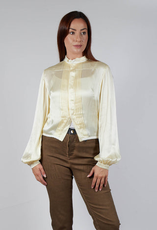 Balloon Sleeve Prairie Blouse in Original Yellow