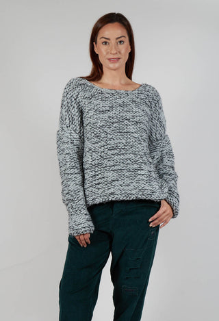 Purl Knit Jumper in Original Grey