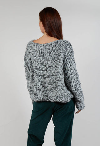 Purl Knit Jumper in Original Grey