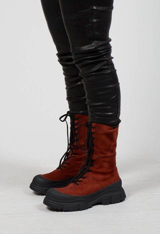 Lace Up Boots In London Caramello