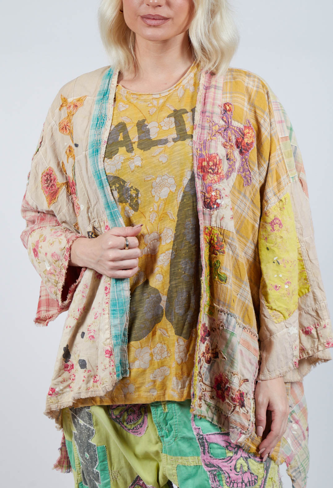 Patchwork Beatix Kimono in Madras App