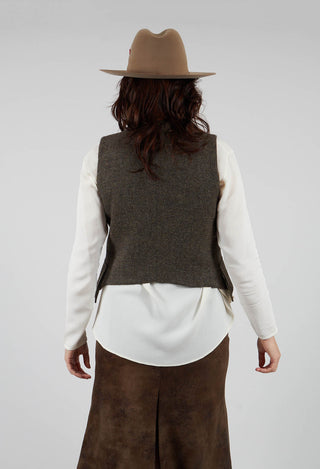 Verde Waistcoat in Grey Tweed