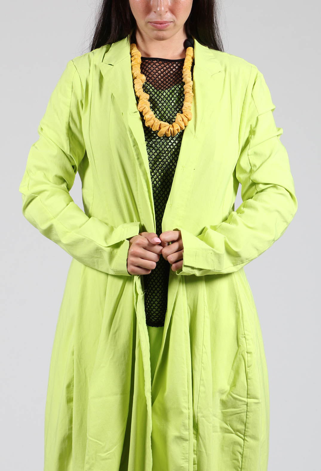 Lightweight Coat with Tulip Hem in Sun