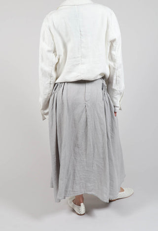 Linen Skirt in Grey