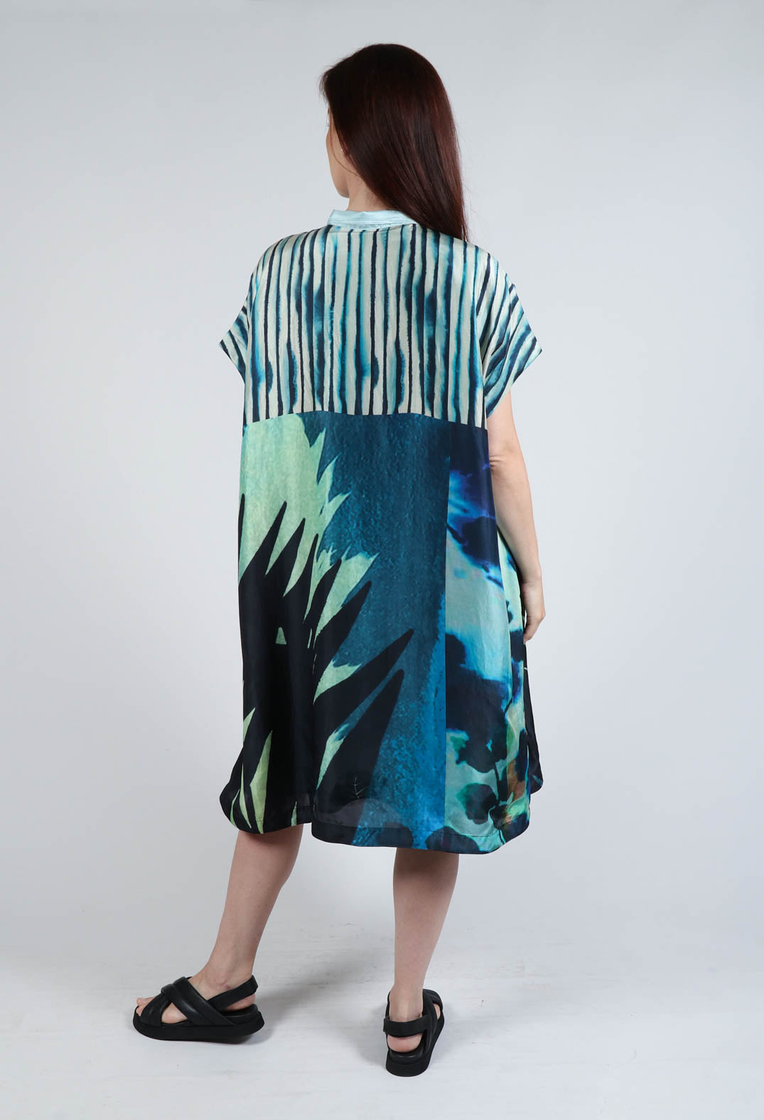 Dress Selkie Black Dongo in Blue