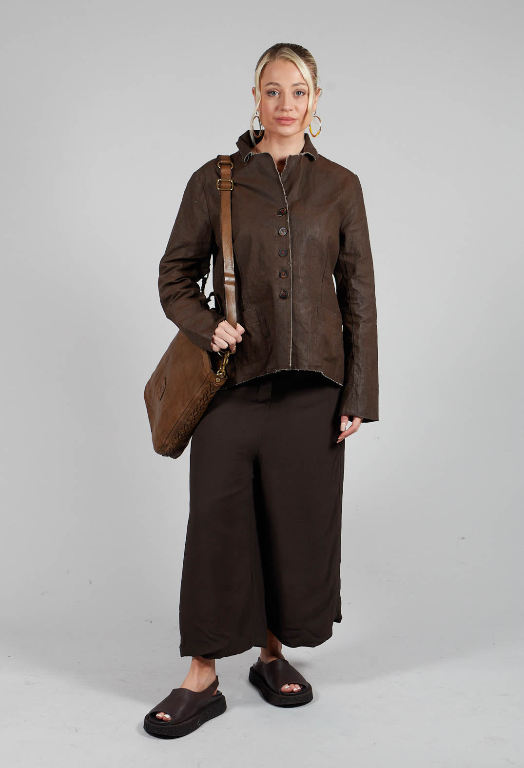 Tosca Wide Leg Pants in Brown