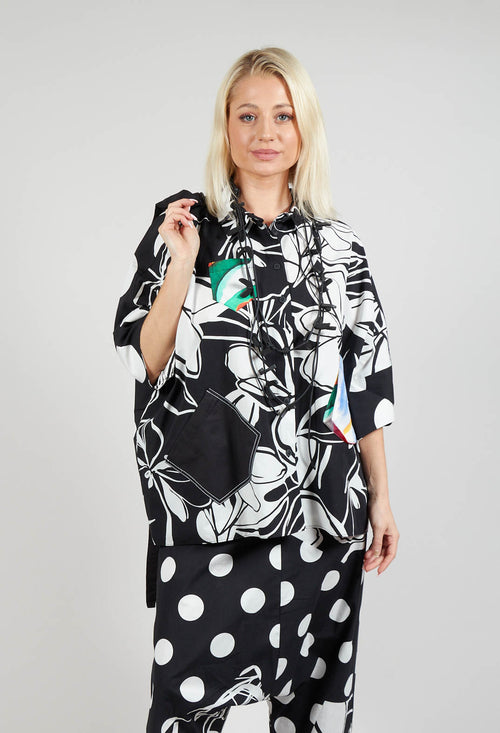 Patterned Shirt in Original Black