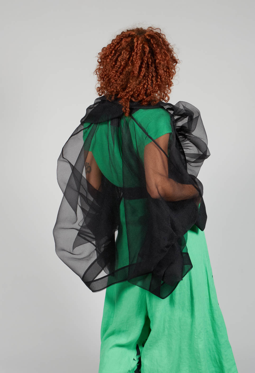 Tulle Jacket in Black