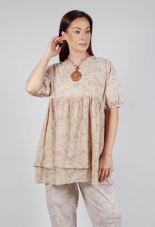 Roselle Top in Liberty Beige Print