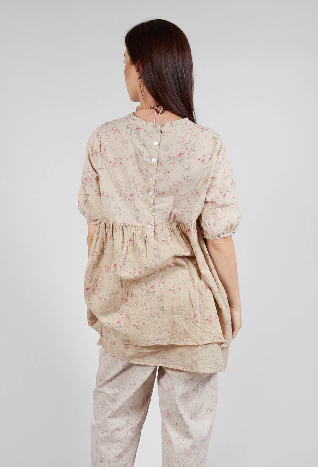 Roselle Top in Liberty Beige Print