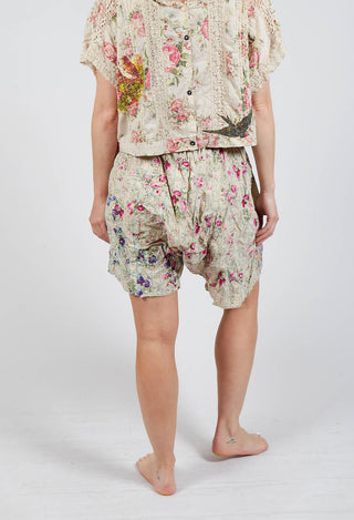 Floral Printed Khloe Shorts in Rosehip Tea