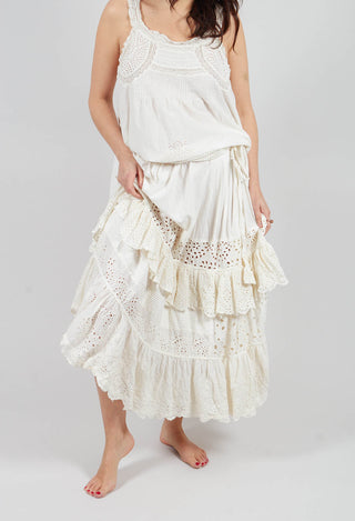 Eyelet Pissarro Skirt in True