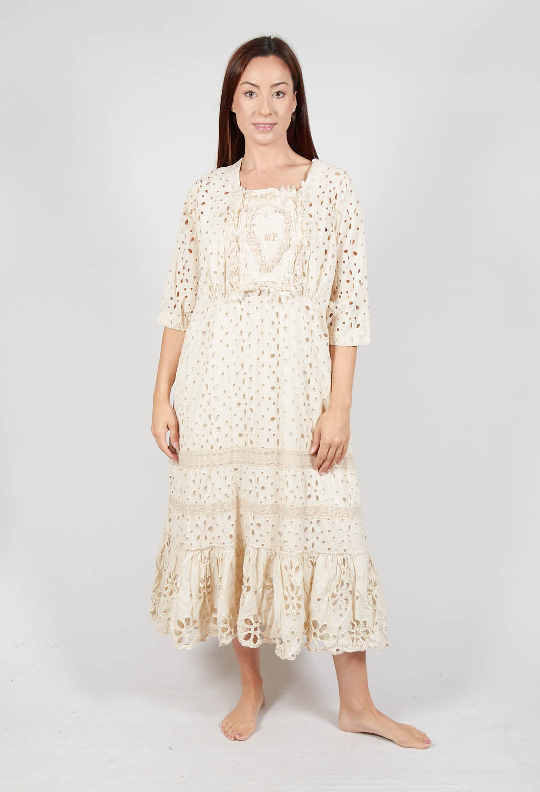 Eyelet Haru Dress in Moonlight